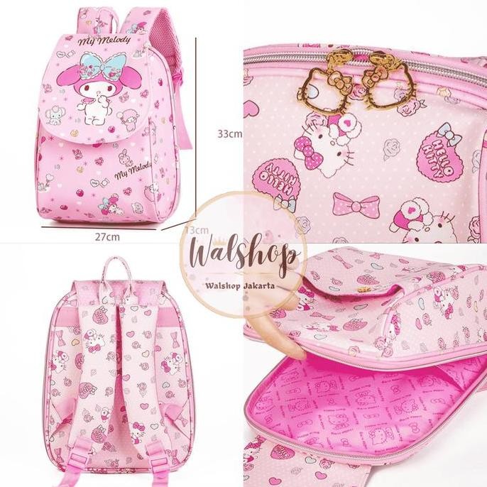 

Diskon Walshop - Ransel Tas Premium Sanrio Melody Cinnamoroll Kuromi - Tps010