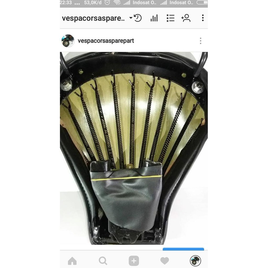 Jok Vespa Super Exclusive Px Original Mg Nos