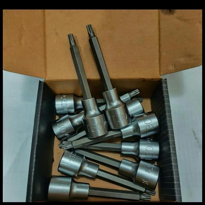 BEST DEAL MATA KUNCI SOCK SOK BINTANG SEGI 5 LUBANG 1/2" X T30 LONG TOPTUL - T30 