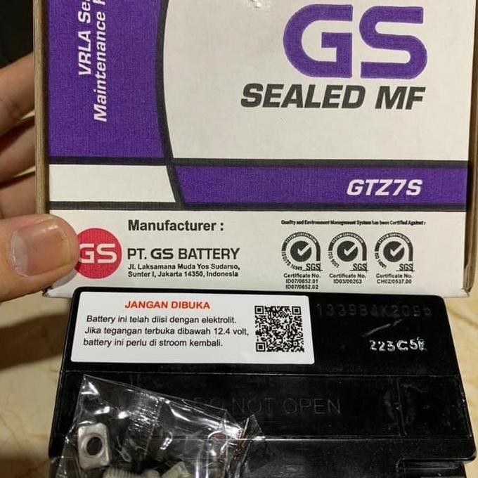 Aki Motor Honda Cb150R Cbr150 Cc Gs Astra Gtz7S Mf Aki Kering