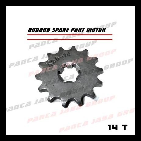 TERBARU GEAR DEPAN 428 14 T YAMAHA V75 V80 V80SS V80DX ROBOT V-75-80 L2G L2S 
