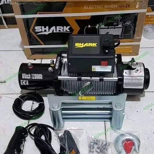 TERBARU Winch turtle Shark 13000 LBS kapasitas 6 Ton 6.6 HP SLING BAJA