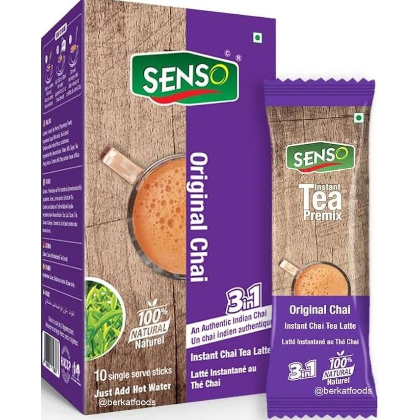 

*****] Instant Original Tea Senso India / Karak Chai Plain / Teh Susu Polos