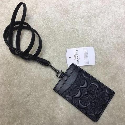 

Terlaris Lanyard Coc 58634 Id Lanyard In Signature Embossed Black Original