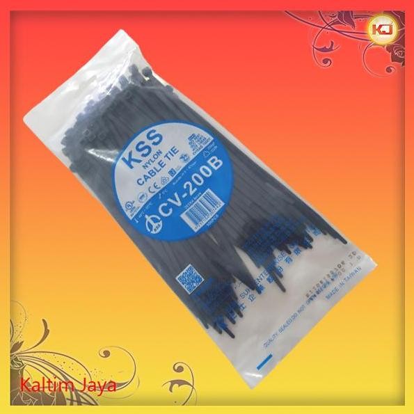 

] Kabel Ties Tis 20cm / 200mm KSS Cable 20 cm 200 mm Hitam Putih