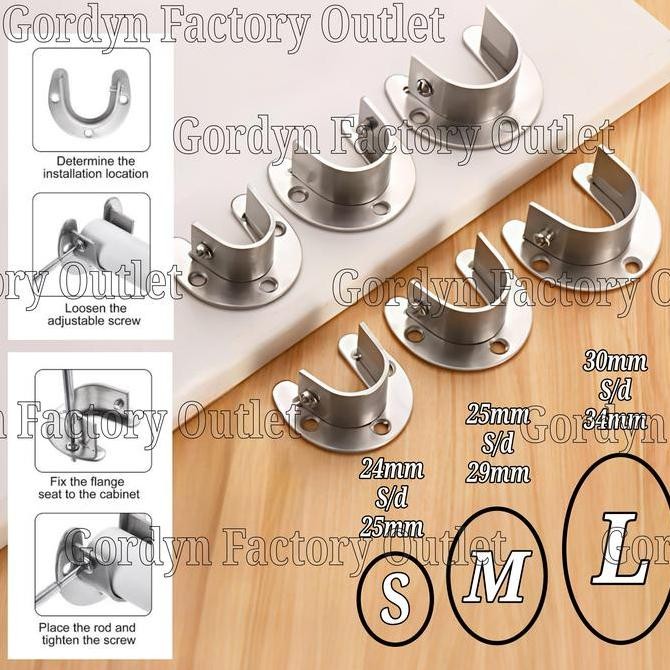 Bracket tembok Rollet Gorden