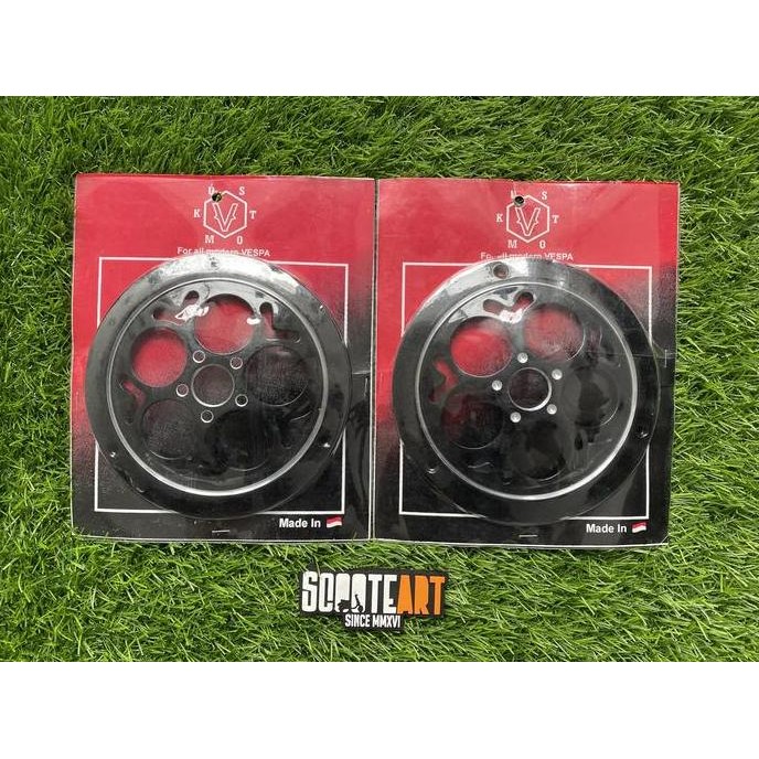 Cover Fan Vkustom Black Model Tony Scooter Untuk Vespa