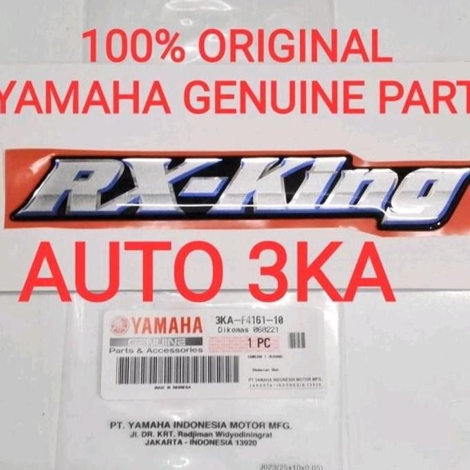 Emblem Rx King Silver List Biru Bok Aki Rx King 2003 Biru Original Ygp