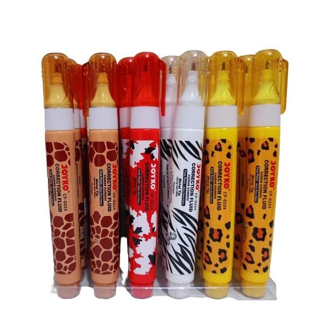

Up ( 3 Pcs) Tipex Cair Joyko Motif Hewan / Correction Fluid Cf-S224 Kuning Merah Metal