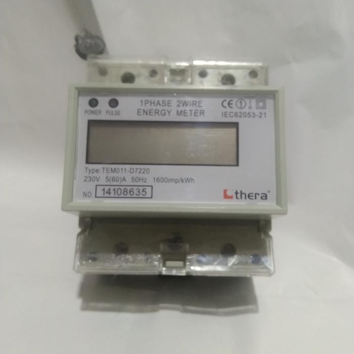 KWH METER 1PHASE thEra TEM011-D7220 5(60)A 50Hz.