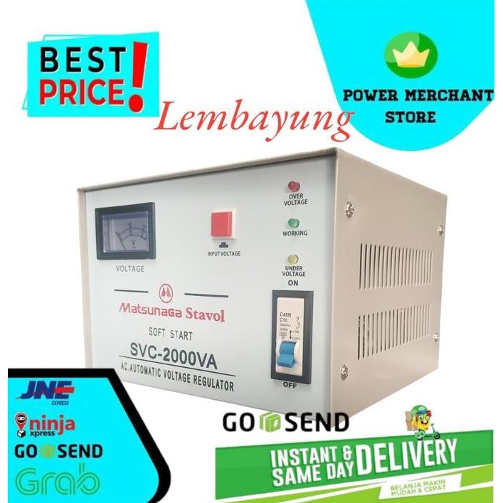 MATSUNAGA Stabilizer 2000 Watt / STAVOL SVC-2000VA