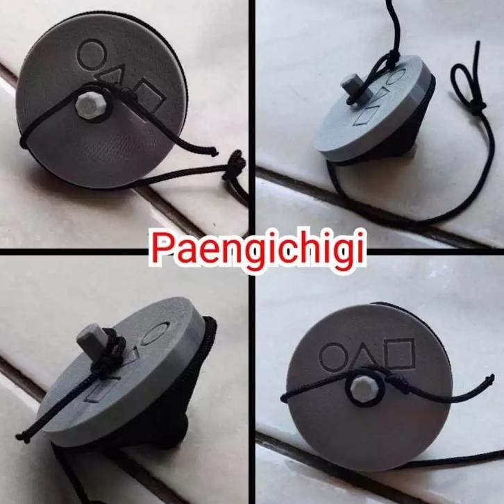 Mainan Gasing Korea Paengichi Squid Game Permainan Tradisional Per Set Souvenir Korean Traditional G