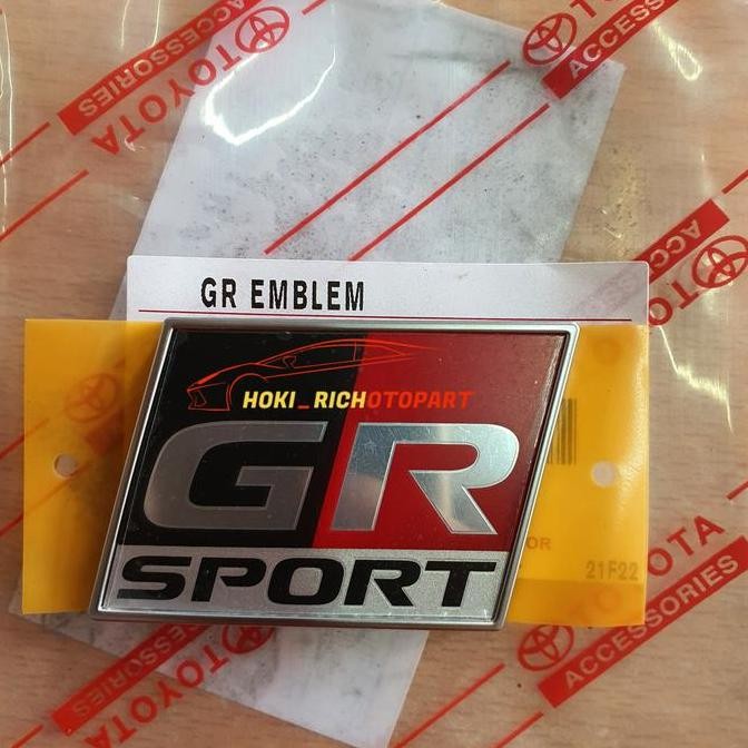 Emblem Logo GR Sport Bagasi belakang Fortuner 2021 Original