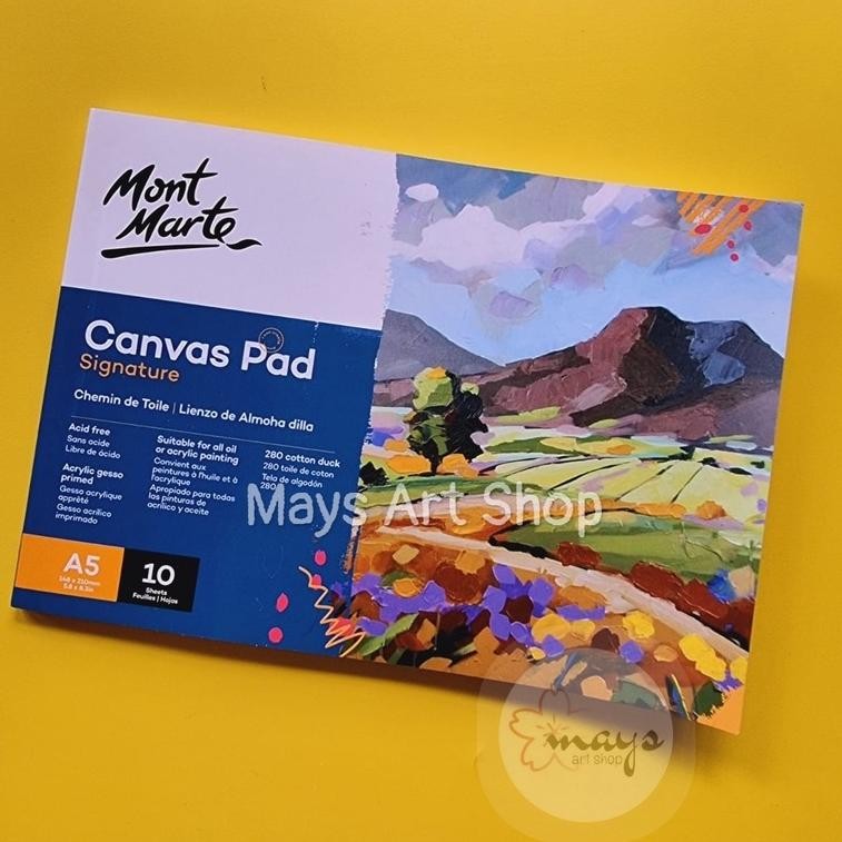 

Canvas Pad Montmarte A5 10 Lembar - Mont Marte Buku Kanvas Lukis Canvas Book