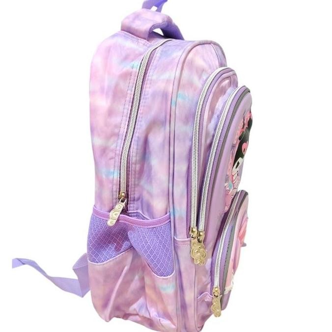 

Terjangkau Tas Ransel Anak Sd Timbul Kuromi 40Cm Waterproof Dengan 4 Ruang - Fashion