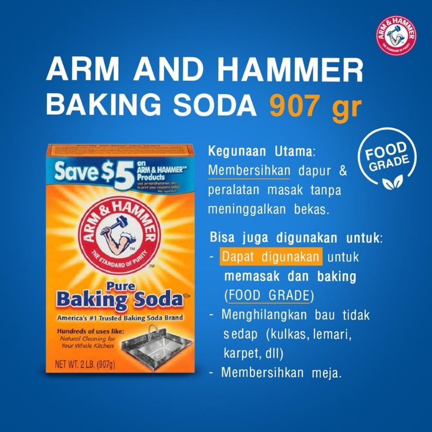 

ARM & HAMMER Baking Soda Serbaguna Asli USA 907g
