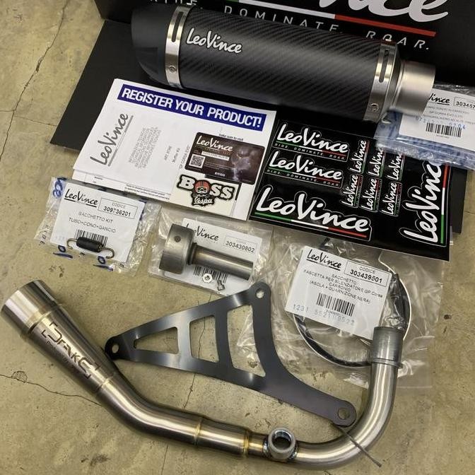Knalpot Leovince GP Corsa Evo Carbon Vespa et