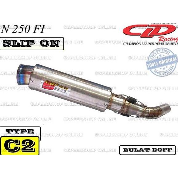 Knalpot Slip On CLD Ninja 250FI Type C2 Bulat Doff