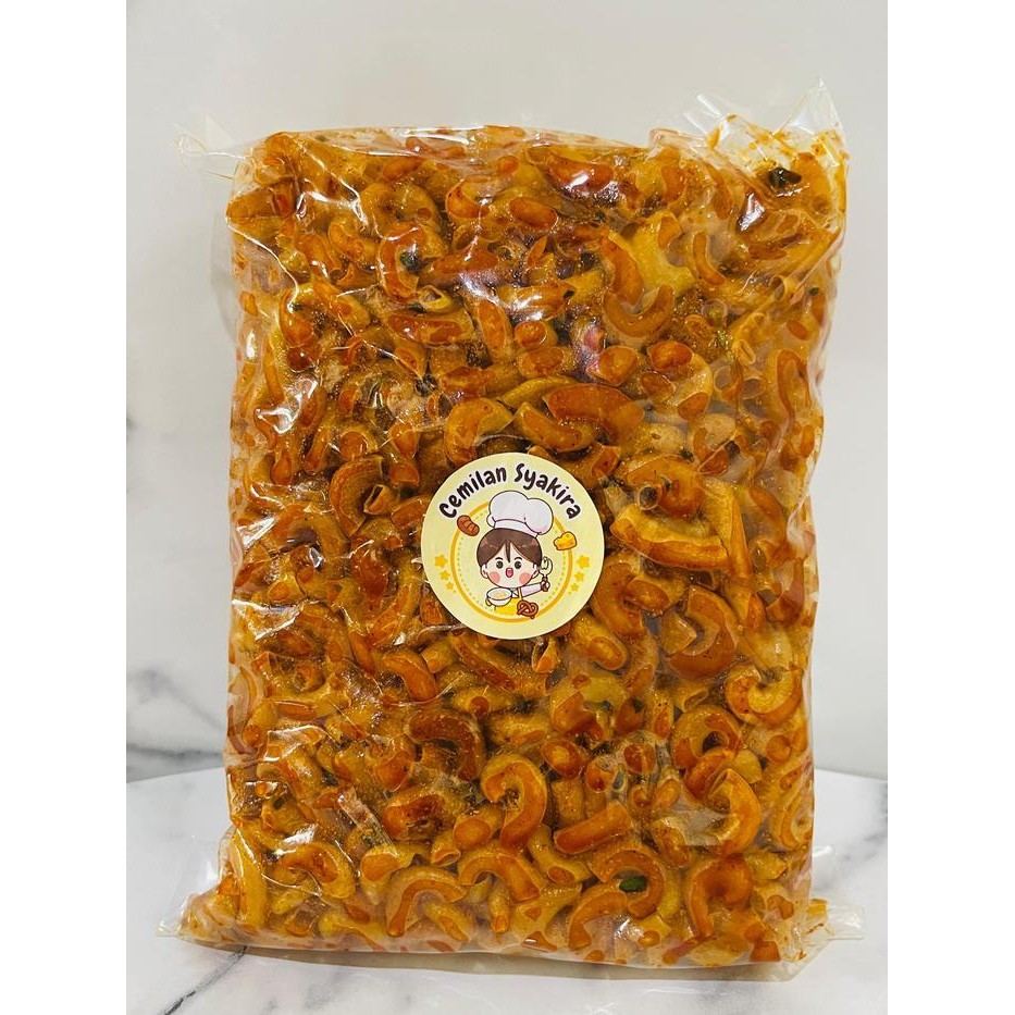 

Cri Makaroni Cikruh 500G Daun Jeruk Camilan Asin Pedas Makanan Camilan - Spices Food Snack Cemilan Keripik Kripik Kripik