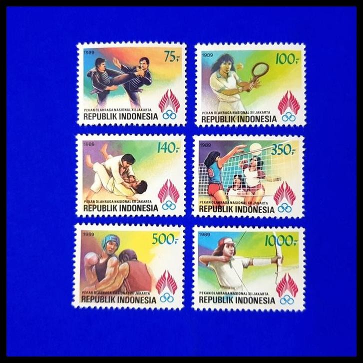 

BEST DEAL PERANGKO/PRANGKO INDONESIA 1989. PON XII DI JAKARTA. SET LENGKAP !!!!