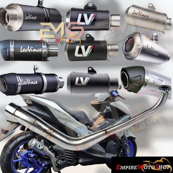 Knalpot Leovince Aerox 155 New Aerox155 Fullsystem