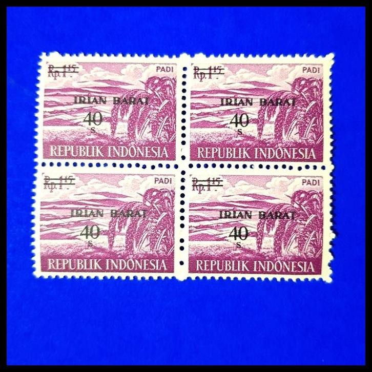 

DISKON PRANGKO INDONESIA. 1963. PERTANIAN PADI C.T. IRIAN BARAT, BLOK 4 !!!!!!