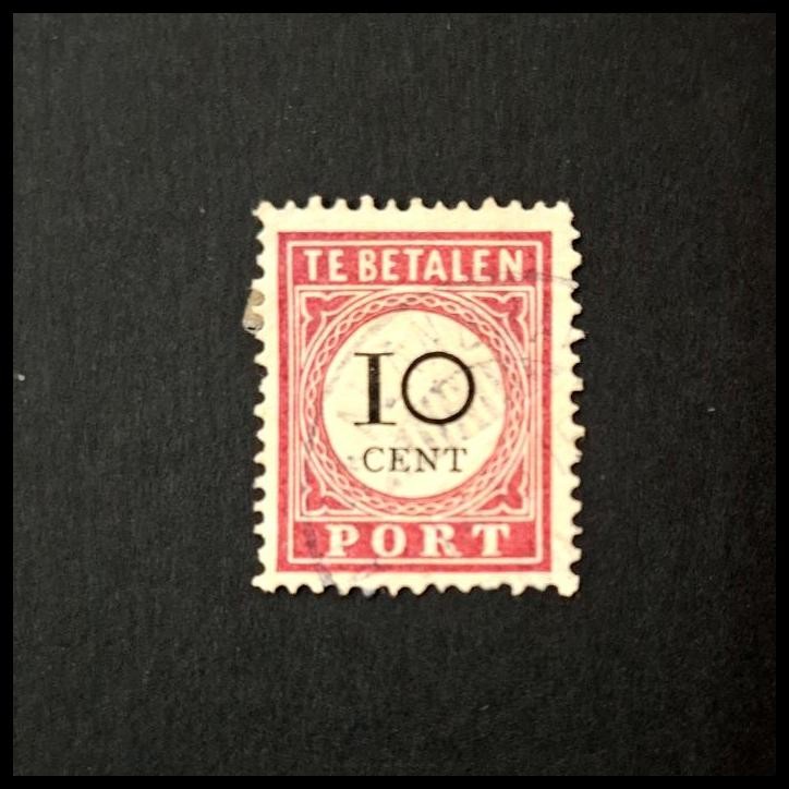 

DISKON PRANGKO NED INDIE. PORTO NP-3 1882. 10 CENT. USED !!!!