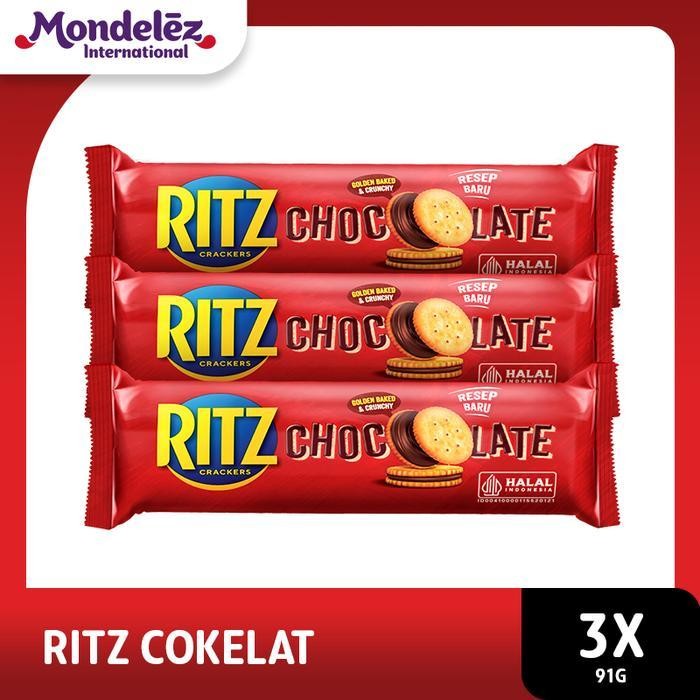 

Cri Ritz Crackers Chocolate Biskuit Cokelat 91 Gr - 3 Pcs