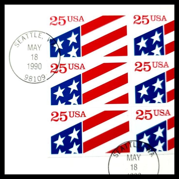 

TERBARU PRANGKO TERBUAT DARI PLASTIK. PRANGKO AMERIKA / USA 1990. FDC BENDERA AMERIKA THE AMERICAN FLAG PLASTIC STAMP !!!!!!