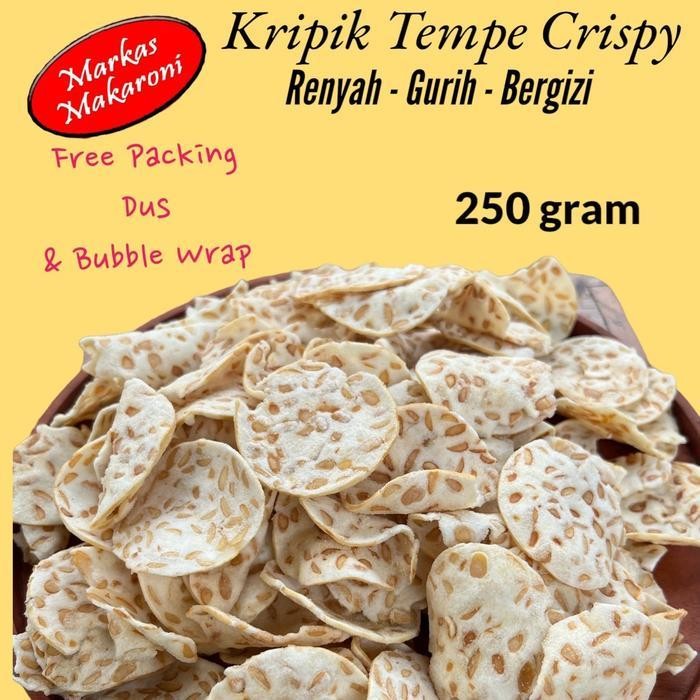 

Cri Kripik Tempe Sagu Crispy 250Gram Cemilan Food Snacks Keripik
