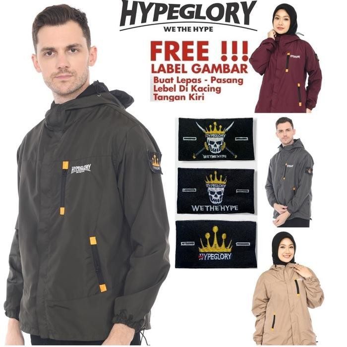 Jaket Parasut Waterproof Model Tactical Hypeglory Merch  / Jaket Gunung / Jaket Outdoor / Jaket Hiki