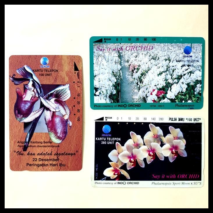 

TERMURAH KOLEKSIKARTUTELPONJADUL.KARTUMAGNETIK SERIBUNGA ANGGREK ~ ORCHID (KANTONG SEMAR HARI IBU 22 DESEMBER, PHALAENOPSIS, PHALAENOPSIS SPORT MOON X SU"S) HARGA UNTUK 3 LEMBAR KARTU. KONDISI USED !