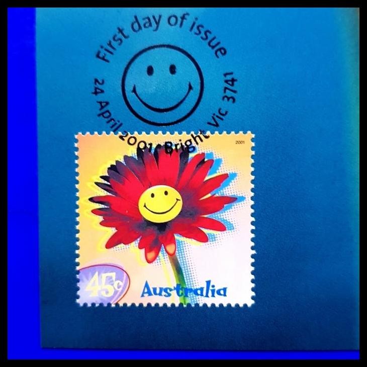 

TERBARU PRANGKO AUSTRALIA. KARTUPOS. BUNGA BARBERTON DAISY, SMILE !!