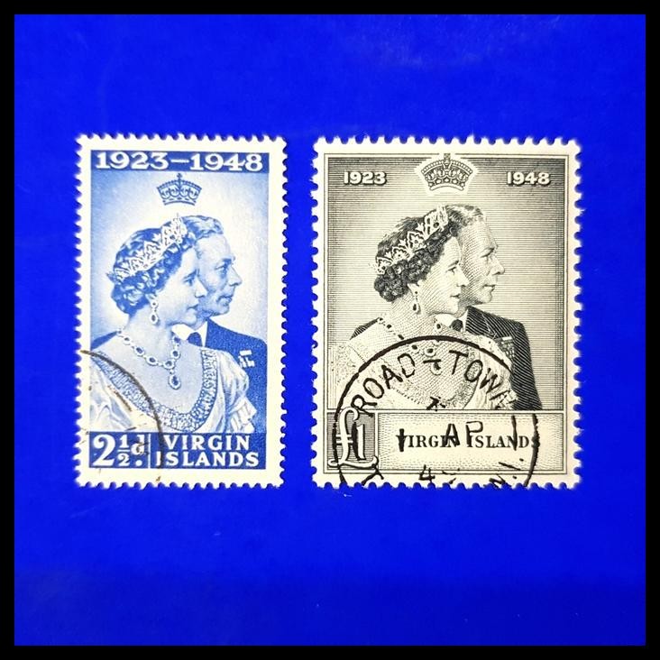 

GRATIS ONGKIR PERANGKO/PRANGKO VIRGIN ISLANDS.1948 SILVER WEDDING. HIGH VALUE. SET