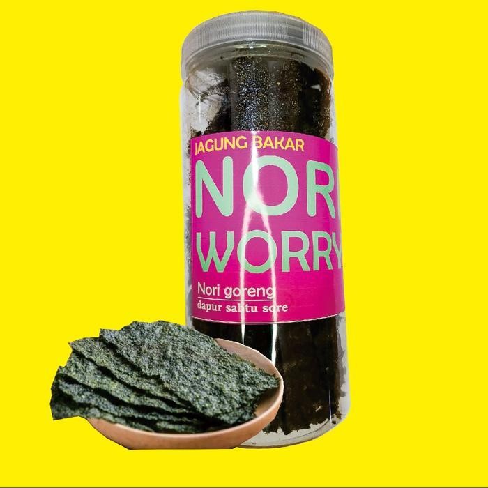 

Cri Cemilan Nori , Rumput Laut Goreng Toples 1,4 Seaweed Food