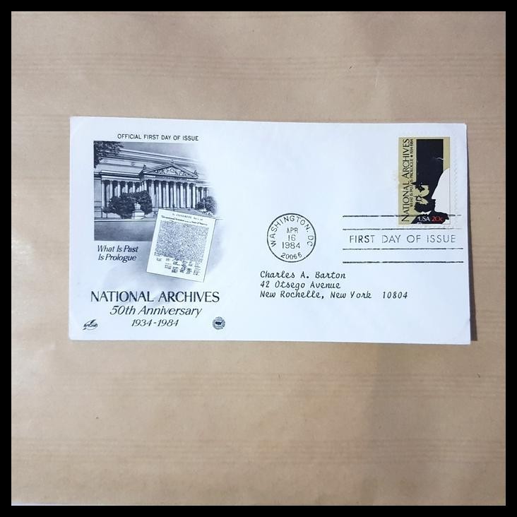 

TERMURAH PERANGKO AMERIKA FDC NATIONAL ARCHIVES 50TH ANNIVERSARY 1934-1984 !!