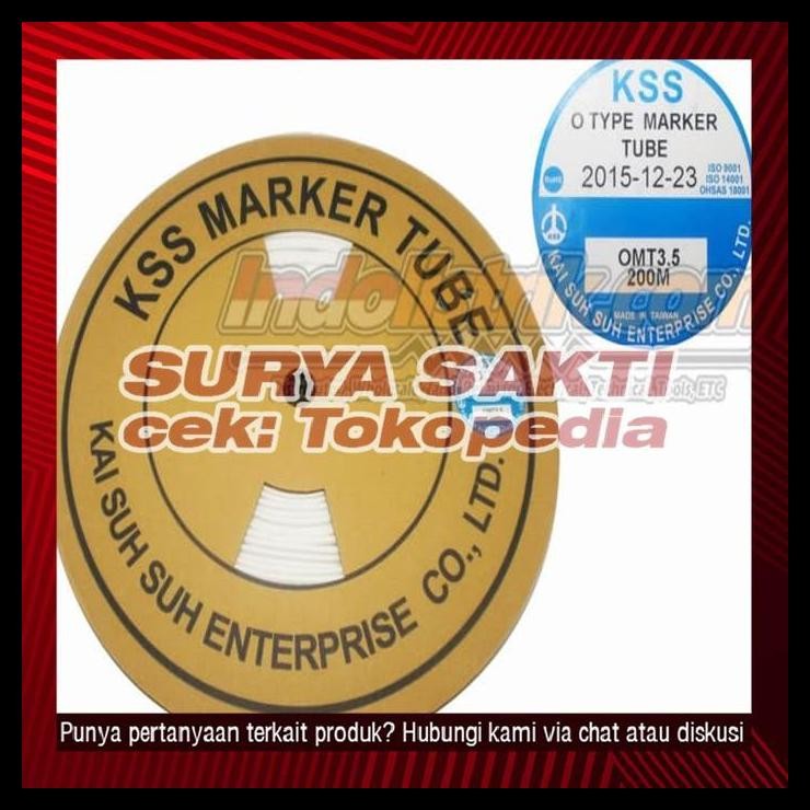 

TERBARU MARKER TUBE KSS OMT 3.5 200MTR/ROLL PUTIH !!!
