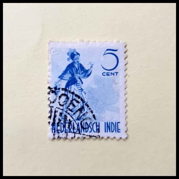 

TERMURAH PRANGKO NED INDIE 1945. DANCER 5 CENT. CAP POS, BANDOENG !