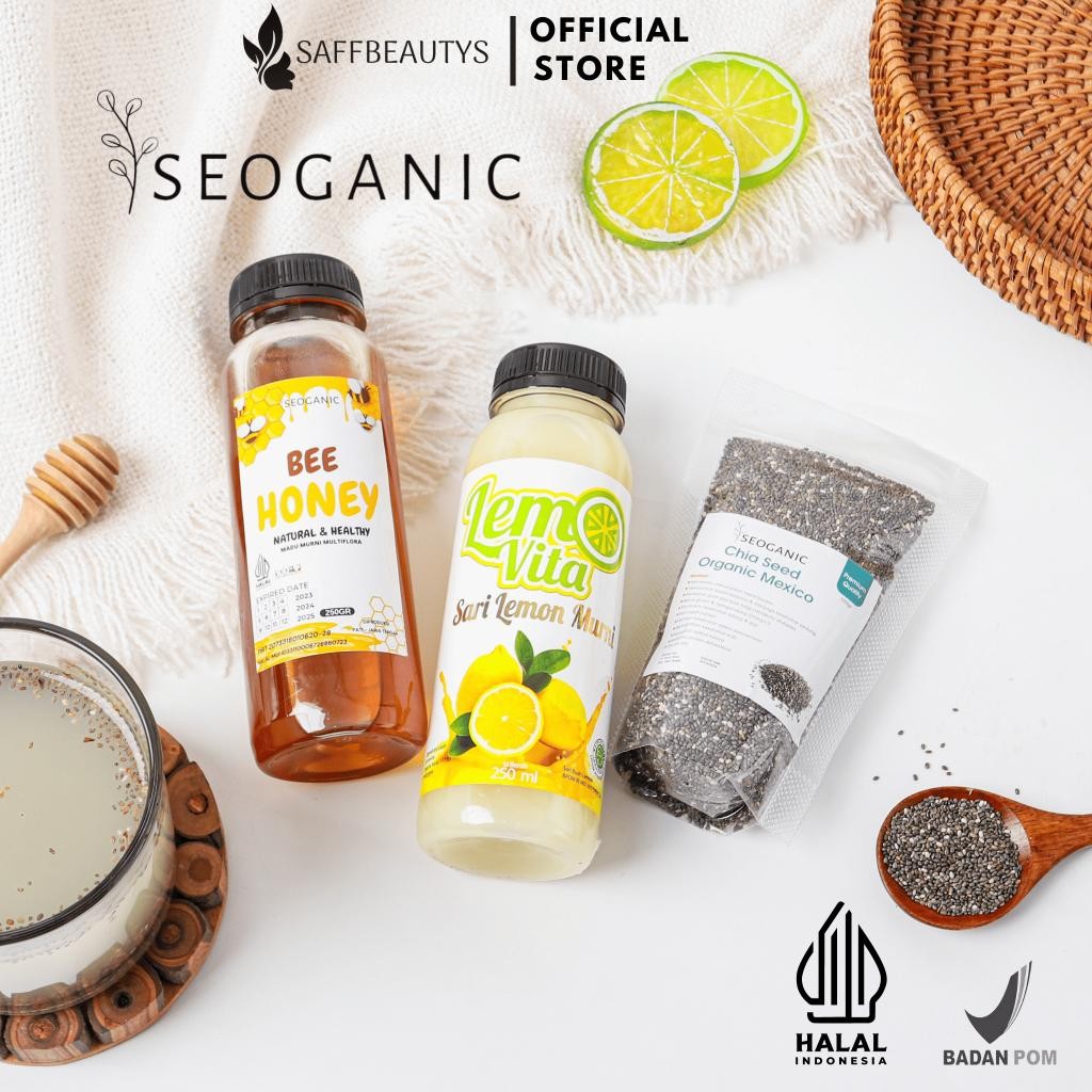 

Cri Paket Diet Lemon Chia Seed 100Gr & Lemovita 250Ml Madu Multiflora 250Ml & Cuka Apel 500Ml