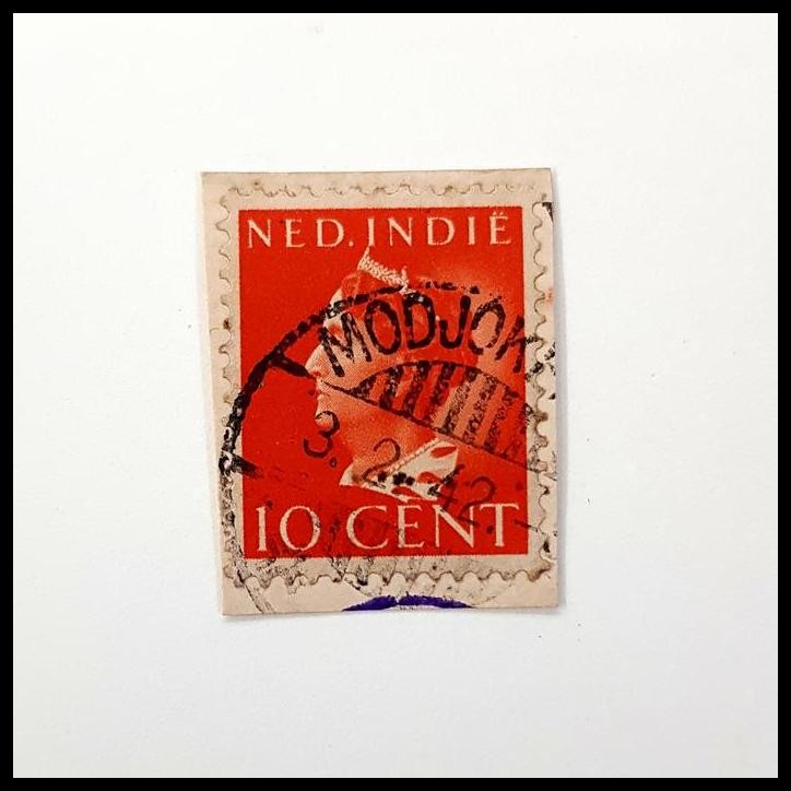 

TERMURAH PRANGKO NED INDIE. RATU WILHELMINA 10 CENT. CAP POS MODJOKERTO !!!!