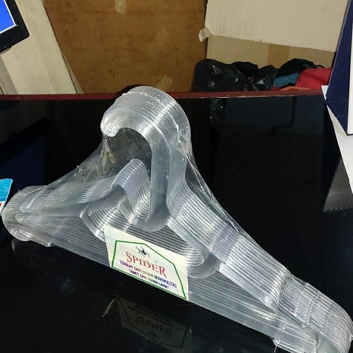 Gantungan Baju Plastik Bening Harga Per Lusin