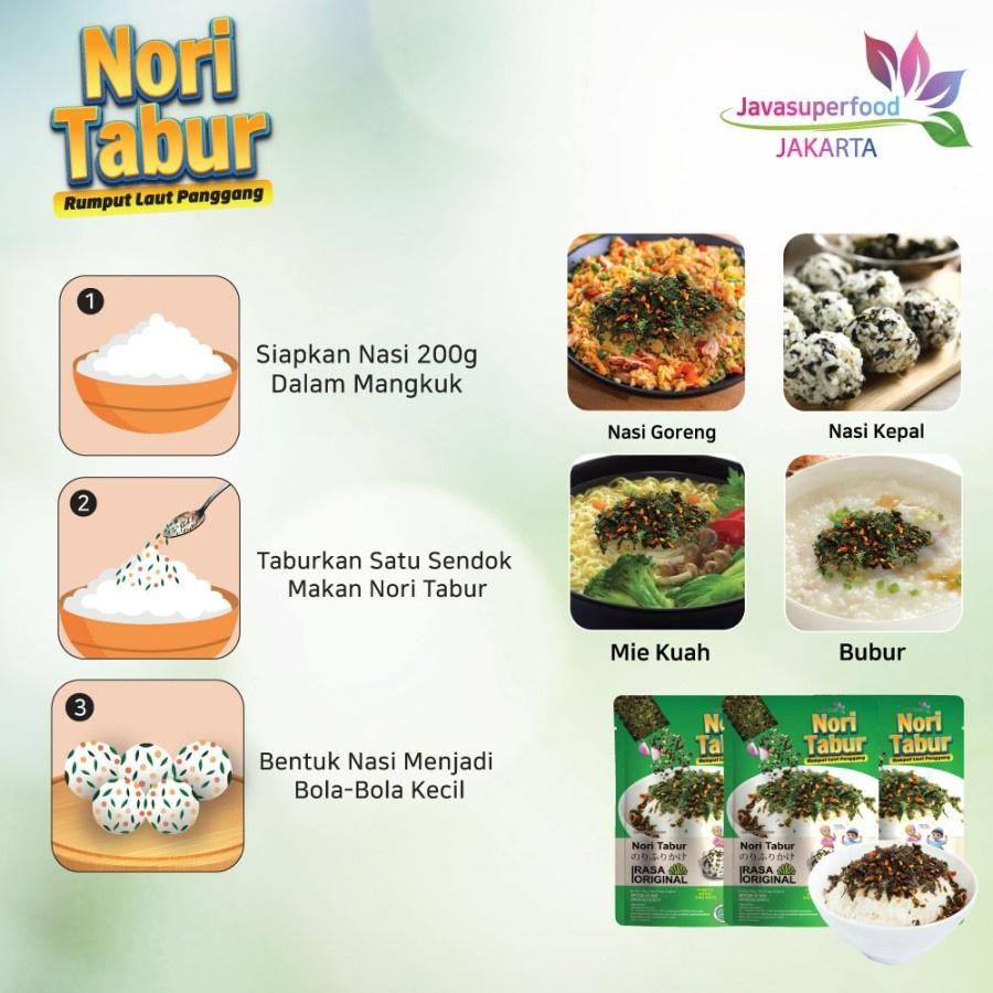 

Cri Nori Tabur Rumput Laut Panggang - Rasa Original 60G