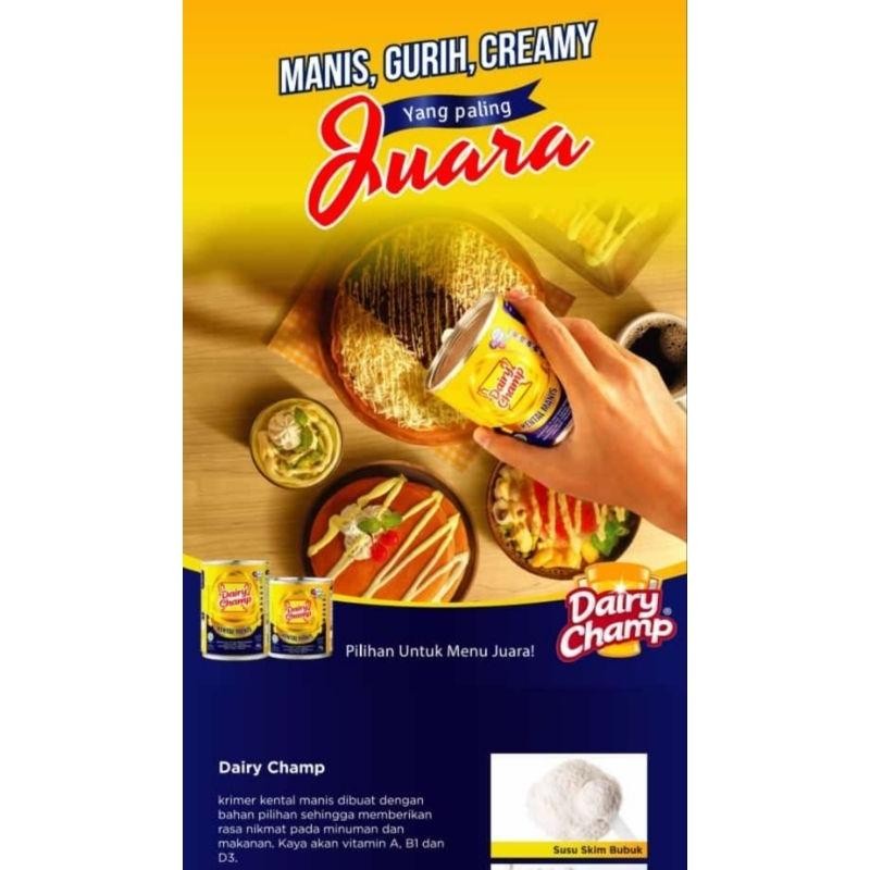 

Cri Susu Krimer Kental Manis Dairy Champ 1Kg Malaysia
