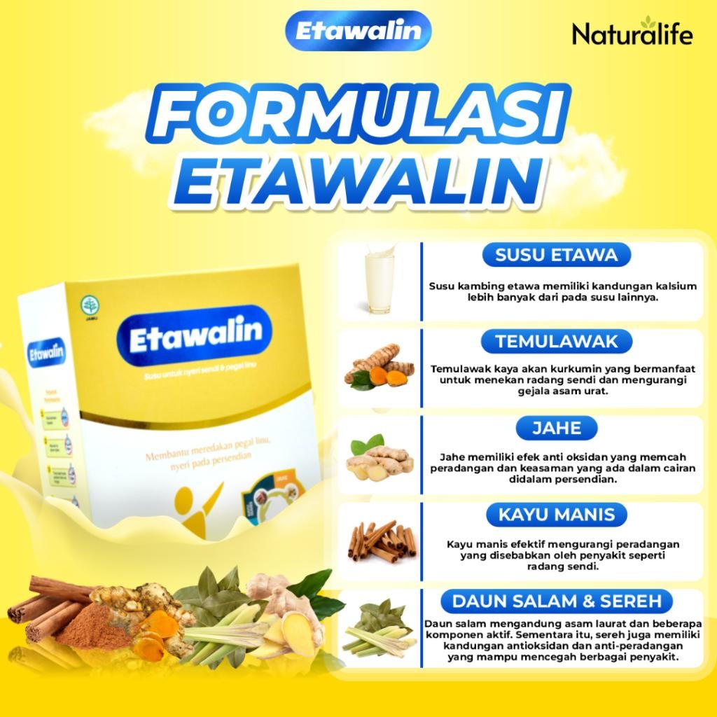 

Cri Paket 3 Box Susu Etawalin - Susu Kambing Etawa Solusi Atasi Masalah Nyeri Sendi & Asam Urat Original