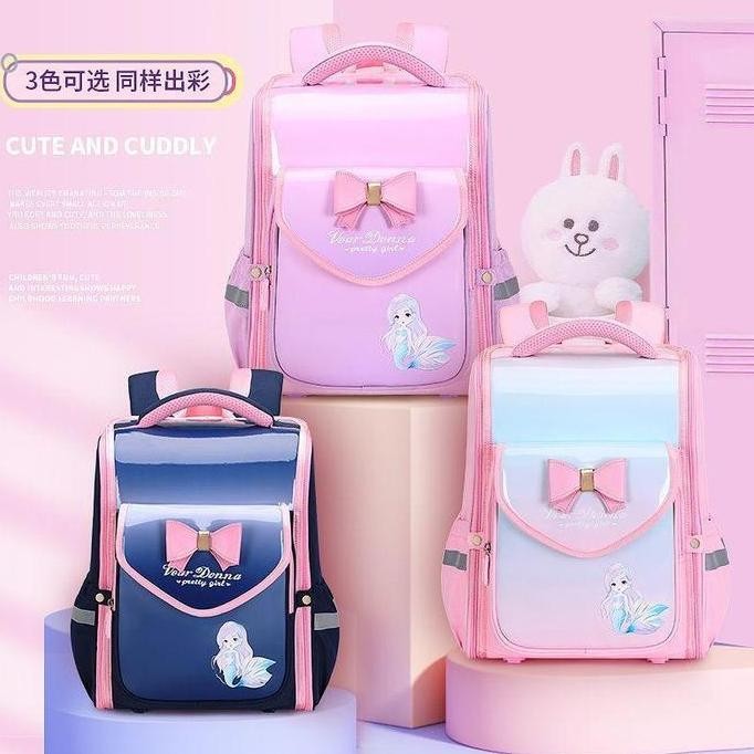 

Terjangkau Tas Ransel Anak Perempuan,Tas Sekolah Anak Tk/Sd,Schoolbag Pu Leather Anti Water/Oil,Ransel Mermaid Anak Fashion Tas Sd R
