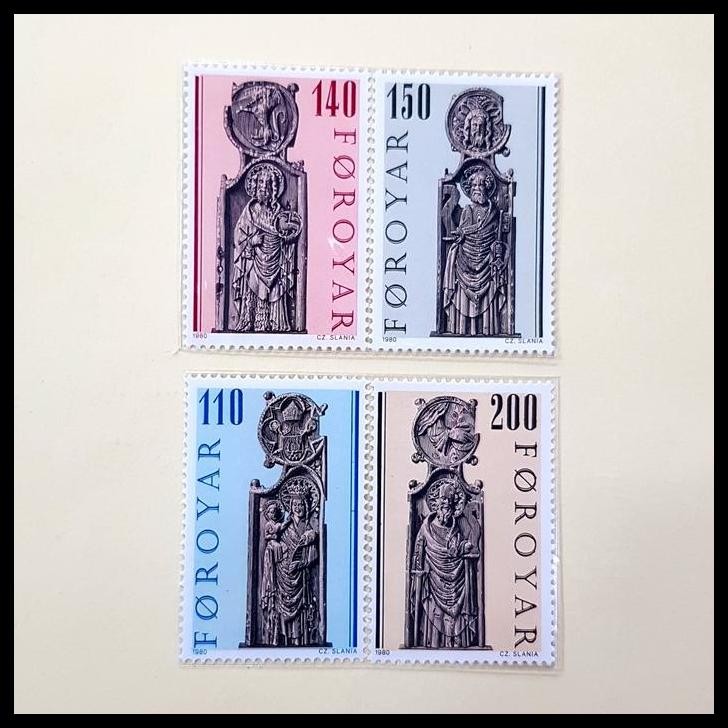 

GRATIS ONGKIR PRANGKO FAROE ISLANDS 1980. CHURCH PEWS. SET (4V) MNH !!!!!!