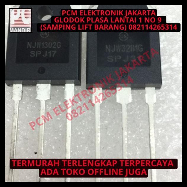 TERMURAH TRANSISTOR TR POWER AMPLIFIER NJW 1302G+NJW 3281G NJW 1302 NJW 3281 G 