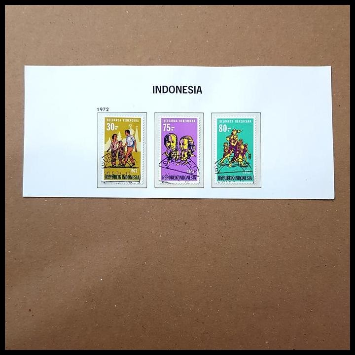 

BEST DEAL PRANGKO INDONESIA 1972. KELUARGA BERENCANA (KB). SET (3V). USED !!!