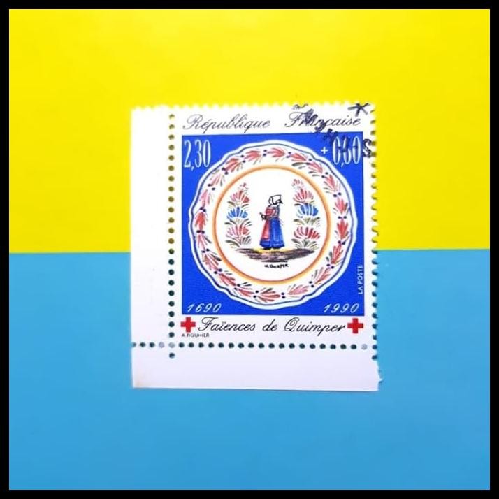 

TERMURAH PERANGKO/PRANGKO REPUBLIQUE FRANCAISE/PRANCIS. PIRING KERAMIK ANTIK !!!!