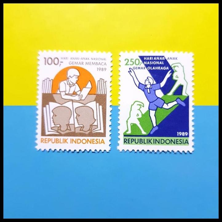 

HOT DEAL PRANGKO INDONESIA. 1989. HARI ANAK-ANAK NASIONAL. GEMAR MEMBACA !!!!!
